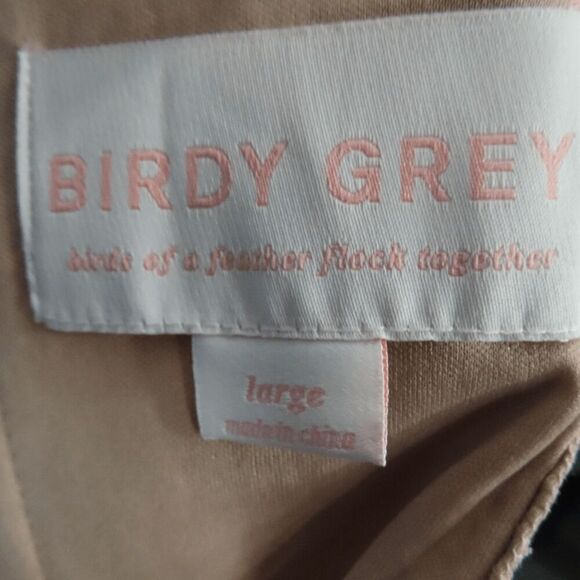Birdy Grey Taupe Spence V-Neck Convertible Dress Large - Picture 4 of 6